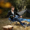Campingstoelen Set van 2 Blauw – Opvouwbare Kampeerstoelen voor Camping, Tuin en Strand
