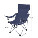 Campingstoel met Armleuningen – Opvouwbare Comfortabele Buitenstoel voor Camping en Tuin