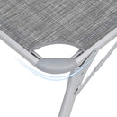 Ligstoel Grijs Melange – Comfortabele Verstelbare Zonneligstoel voor Tuin, Terras en Camping