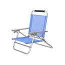 Blauwe Strandstoel – Opvouwbare Comfortabele Strandstoel voor Strand, Camping en Tuin