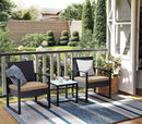 Polyrattan Loungeset voor Tuin en Terras – Comfortabel en Modern-Balkonset met Luxe Uitstraling