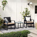 Polyrattan Loungeset voor Tuin en Terras – Comfortabel en Modern-Balkonset met Luxe Uitstraling