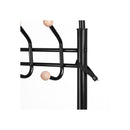 Segenn's Kapstok - Garderoberek - Met Schoenenrek 18 Haken en 3 Planken- Zwart - 68.8 x 35.2 x 187 cm