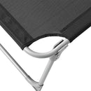 Tuinlounger met Zwarte Bekleding – Luxe Verstelbare Ligstoel voor Buiten-Comfortabele Tuinlounger