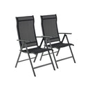 Set van 2 Tuinstoelen Groen – Comfortabele Buitenstoelen voor Tuin, Terras en Balkon