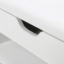 SEGENN Parma ComfortSit – Witte Schoenenbank met Kussen & 3 Vakken-Stijlvolle Schoenenbank met Opbergruimte – Wit & Gewatteerd