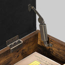 Segenn's Charlottetown opbergkist - schoenenbank - opbergbank - poef - vintage bruin zwart - 70x30x45 cm