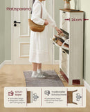 Segenn's Parma Schoenenkast met Drie Deuren – Ruime en Stijlvolle Opbergruimte