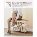 SEGENN Brescia Wandkapstok met Schoenenrek – Voor Hal of Gang-Kapstok en Schoenenrek in Eén – Ruimtebesparend Design