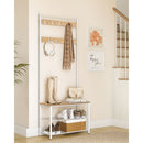 SEGENN Brescia Wandkapstok met Schoenenrek – Voor Hal of Gang-Kapstok en Schoenenrek in Eén – Ruimtebesparend Design