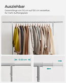 SEGENN Turin Zwaar Belastbaar Kledingrek – Draagvermogen tot 130 kg | Stevig & Duurzaam