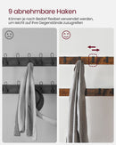 SEGENN Turin Kapstok met 3 Legplanken – Ruimtebesparend Design-Functionele Kapstok-Extra Opbergruimte