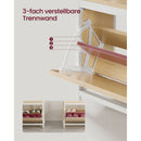 Segenn's kapstok met schoenenkast - kapstok met bank - kledingrek - schoenenrek - 9 haken - eikenwit - 30 x 85 x 180 cm