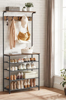 SEGENN Pisa Kapstok met Schoenenrek – Alles-in-één Oplossing-Industriële Kapstok met Schoenenrek