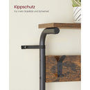 SEGENN Trieste Kapstok met 5 Opbergplanken-Functioneel en Stijlvol-Industriële Kapstok-Halmeubel met Kapstok en 5 Planken