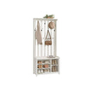 SEGENN Verona Wandkapstok met Plank en 7 Dubbele Jashaken-Kapstok met Legplank en 7 Dubbele Haken – Praktisch & Stijlvol