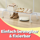 SEGENN Naples Verplaatsbaar Kledingrek op Wieltjes – Sterke Kledingrail / Garderoberek voor Slaapkamer of Hal