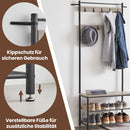 SEGENN Ragusa Kapstokmeubel met Kledingrek en Garderoberuimte – Voor Hal, Slaapkamer of Entree-Ruimtebesparend en Stijlvol