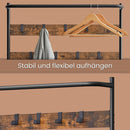 SEGENN Salerno Kapstok met Schoenenbankje – Kledingrek met Haken, Legplanken en Zitbank – Voor Hal of Entree-3-in-1 Kapstok – Met Kledingrek,