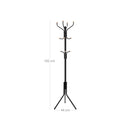 SEGENN Salerno Metalen hoedenstandaard in zwart – Tijdloos & stevig-Elegant en ruimtebesparend-Minimalistische hoedenstandaard van zwart metaal