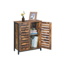 Segenn's Dressoir - Opbergkast - Industrieel - ladekast - multifunctioneel - Vintage Bruin/zwart - 70 x 30 x 80 cm (L x B x H)