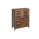 Segenn's Dressoir - Opbergkast - Industrieel - ladekast - multifunctioneel - Vintage Bruin/zwart - 70 x 30 x 80 cm (L x B x H)