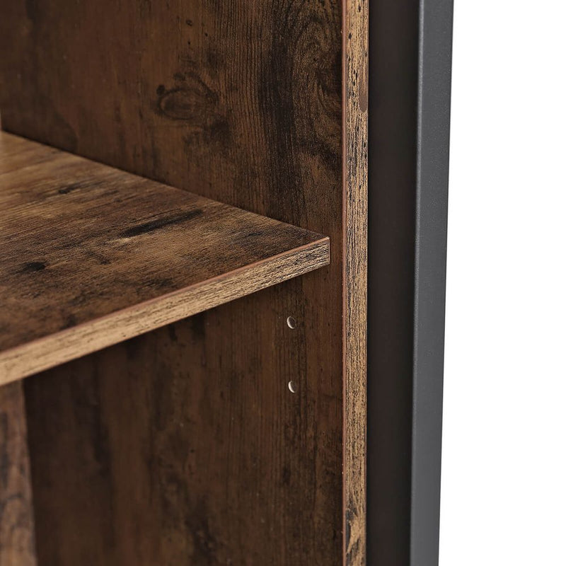 SEGENN Florence ndustrieel Houten Dressoir met Lameldeur – Robuust en Stijlvol-Opbergkast Industrieel