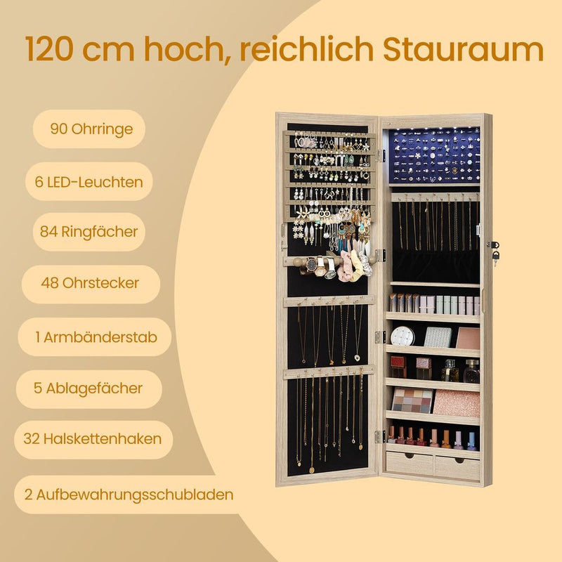 Segenn's Ravenna Elegante Hangende Juwelenkast – Ideaal voor Sieradenopslag-Ruimtebesparend Ontwerp