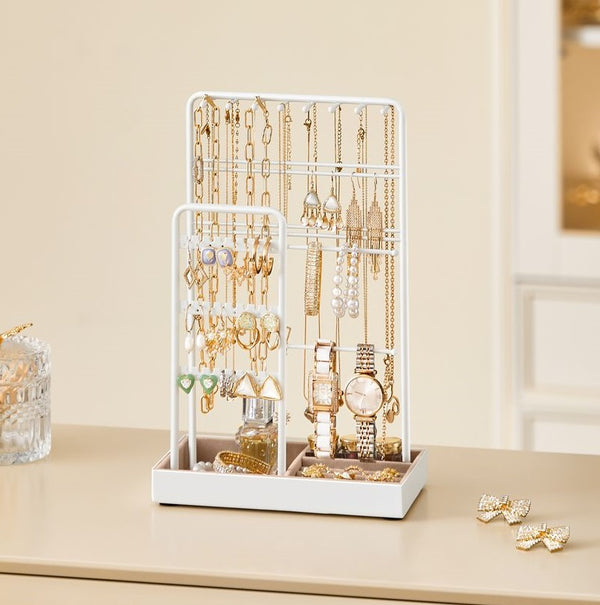 Segenn's Rome Sieradenstandaard Metaal – Witte Afwerking – Perfect Cadeau voor Dames