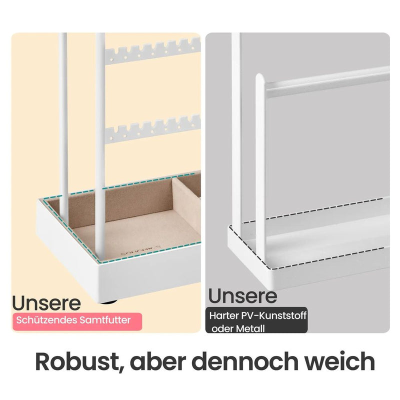 Segenn's Matera Luxe Fluwelen Sieradenhouder – Standaard en Opbergbakje-Houder & Displaytray