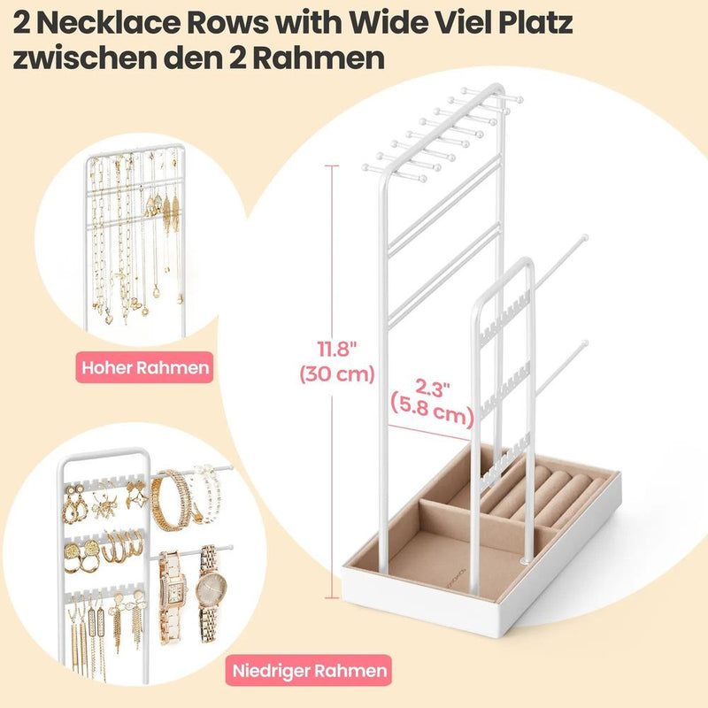 Segenn's Matera Luxe Fluwelen Sieradenhouder – Standaard en Opbergbakje-Houder & Displaytray