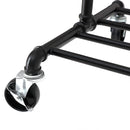 SEGENN Florence Vrijstaand Zwart Kledingrek – Metalen Kledinghanger voor Thuis of Winkelgebruik-Sterk en Duurzaam