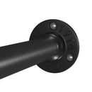 Segenn's Kledingroede - set van 2 - Industrieel Design - Wandmontage - Ruimtebesparend - 92 x 30 x 7,5 cm - Belastbaar tot 50 kg - Eenvoudige Montage - voor Kleine Kamers - Zwart