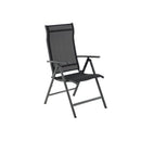 Comfortabele Zwarte Tuinstoel voor Tuin, Terras en Balkon | Stijlvol & Duurzaam|Moderne Zwarte Tuinstoel