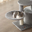 Segenn's kleine krabpaal met meerdere niveaus, 48 x 32 x 68 cm (L x B x H) - Lichtgrijs