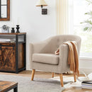 SEGENN Terni Elegante Loungestoel – Stoffen Bekleding & Comfortabel Zitkussen-Zachte Relaxstoel met Luxe Stoffen Kussen