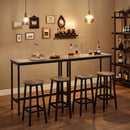 Segenn's Antonio Barkruk - Barkrukken set van 2 - Rond eetkamerstoelen - Greige Zwart