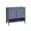 Segenn's Siena Schoenenkast Landelijke Stijl – Leigrijs – 35 x 80 x 70 cm – Compact Opbergrek voor Schoenen