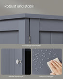 Segenn's Siena Schoenenkast Landelijke Stijl – Leigrijs – 35 x 80 x 70 cm – Compact Opbergrek voor Schoenen