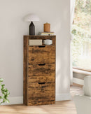 SEGENN Prato Schoenenkast met Open Vakken en Verstelbare Planken – Vintage Look – Praktische Opbergkast voor Schoenen