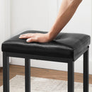 Segenn's Barkruk - Barkruk set van 2 - Barkrukken - 40 x 30 x 62 cm - Industrieel design - Zwart frame