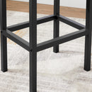 Segenn's Barkruk - Barkruk set van 2 - Barkrukken - 40 x 30 x 62 cm - Industrieel design - Zwart frame