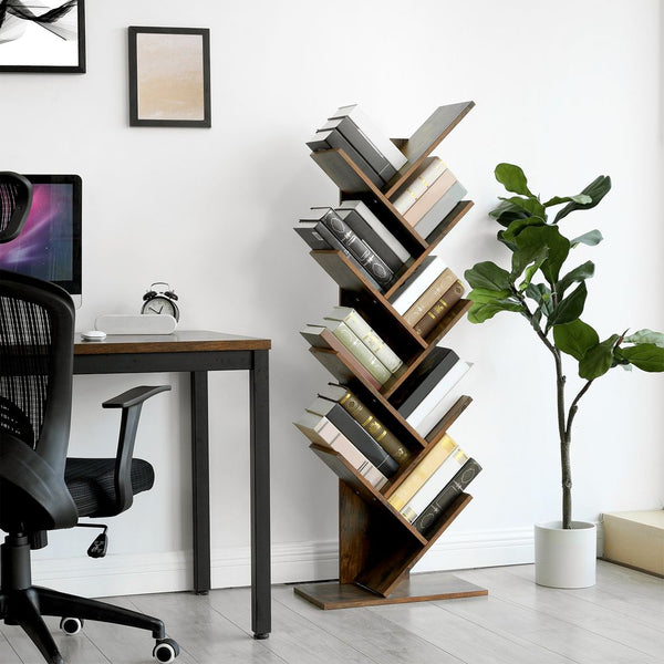Segenn's Rimini Boomvormige Boekenkast met 8 Planken – Design Opbergkast voor Boeken en Decoratie