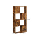 Segenn's boekenkast- symmetrisch ontwerp - open vakken - opbergkast - Vintage Bruin