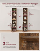 Segenn's Prato CUSTOS Collection 6-tier rek in vintage bruin – multifunctioneel opbergsysteem voor thuis of kantoor