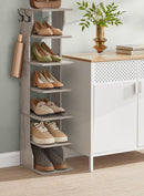 Segenn's Matera Slim Schoenenrek met 7 Lagen – Gemêleerd Greige – Compact Opbergrek voor Schoenen