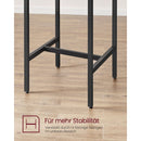 Segenn's Eettafel en stoelen - set bartafel en krukken - kleine keukentafel - voor eetkamer - keuken - industrieel - rustiek bruin en zwart