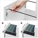 Segenn's ladeblok - ladeblok op wieltjes - Afsluitbaar - Verrijdbare container 2 sloten - Archiefkast met 2 lades en 5 wielen - Verstelbare Hangmap - wit