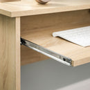 Segenn's L-vormige bureau - Bureau - hoekbureau met 2 planken - eikenkleurig