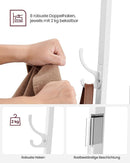 SEGENN Parma  Stevige kapstok met 8 dubbele haken-Wandkapstok 8 dubbele haken-Stevige wandkapstok met 8 dubbele haken – Ideaal voor hal of gang